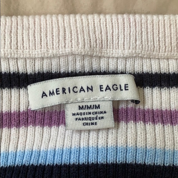 Multicolour striped long sleeve cropped sweater - Picture 2 of 5